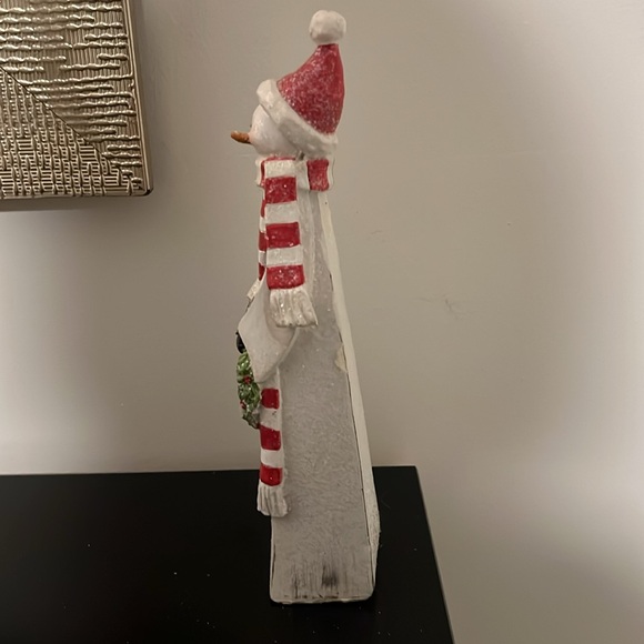Melrose Wooden Sparkle Rustic Snowman - Picture 5 of 11